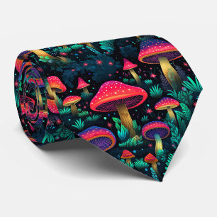 Corbata Canto de cuello gracioso con patrón de hongo