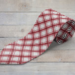 Corbata Canto de cuello rojo y blanco<br><div class="desc">Celebre la temporada con nuestro empate de cuello rojo y blanco, que incluye el clásico patrón de verificación de búfalos rojos y blancos. Esta corbata elegante le da un toque festivo a cualquier equipo y es perfecta para fiestas de vacaciones, reuniones familiares y eventos festivos. Es una excelente manera de...</div>