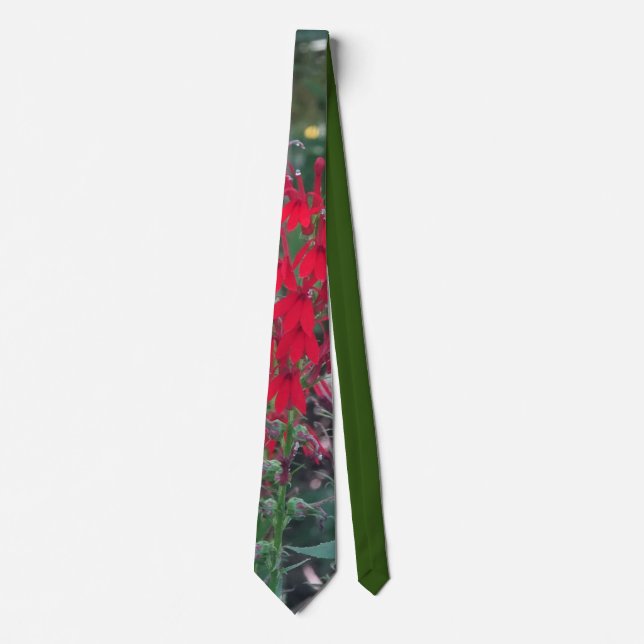Corbata Canto de flor cardinal (Anverso)