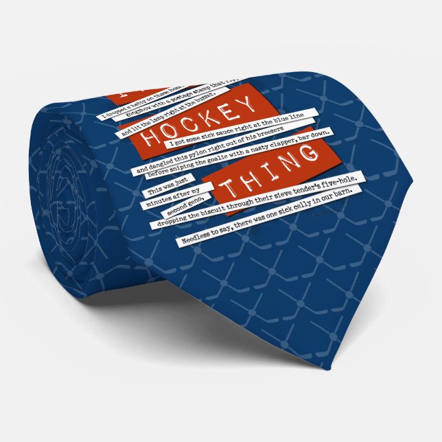 Corbata Canto de jerga de hockey (Enrollado)