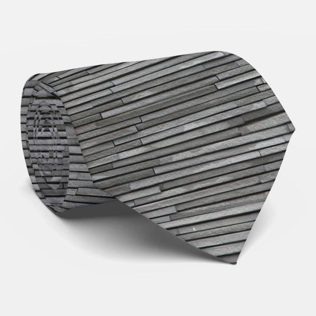 Corbata Canto de línea gris (Enrollado)