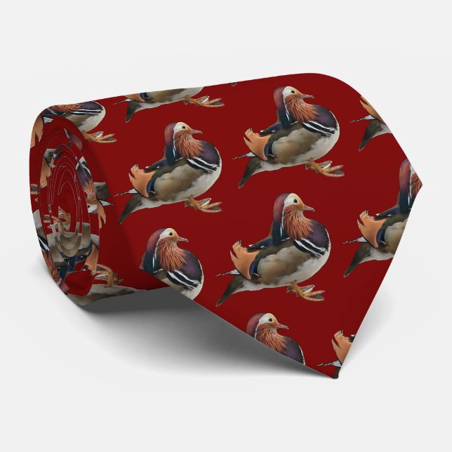 Corbata Canto de pato mandarín (Enrollado)