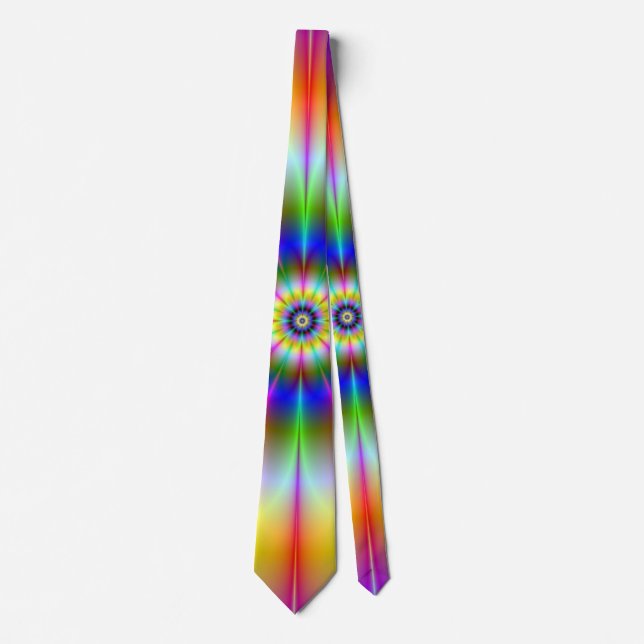 Corbata Canto del cuello de la flor brillante (Anverso)
