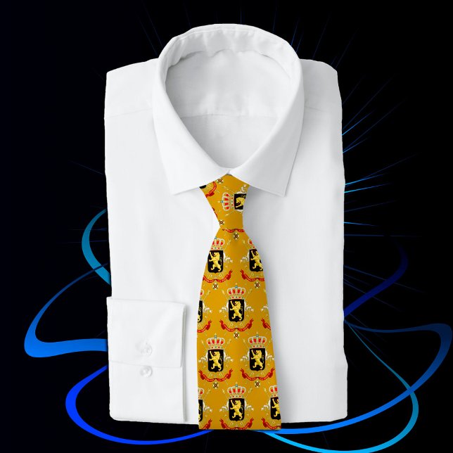 Corbata Canto Golden Belgium, moda Emblem, bandera belga (Subido por el creador)