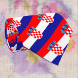 Corbata Canto patriótico de Croacia, moda Bandera croata<br><div class="desc">Corbata de cuello: Bandera Patriótica Croata rayas de moda con diseño de negocios de Escudo de Armas y Croacia - amo a mi país,  ropa de oficina,  viajes,  patriotas nacionales / hinchas deportivos</div>