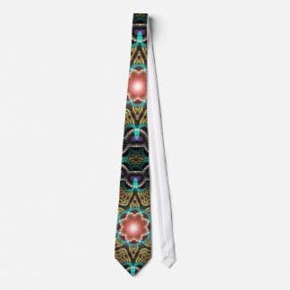 Corbata Canto Starlight Aqua Gold Fractal