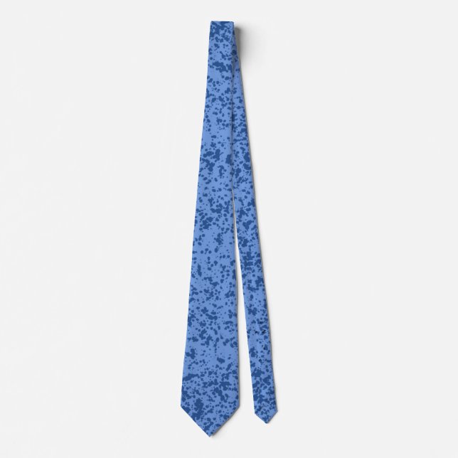 Corbata Caos de puntos azules (Anverso)