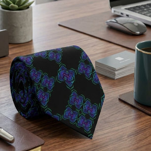 Corbata Capa de Línea Transparente Abstracta Patrón de Rep