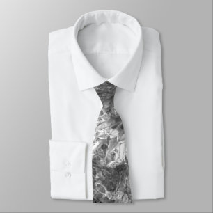 Corbata Capas de cristales grises