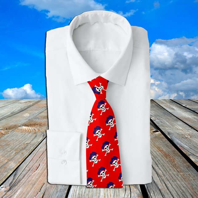 Corbata Capitán Tiro de moda Jack & Pirate, bandera de los (Subido por el creador)