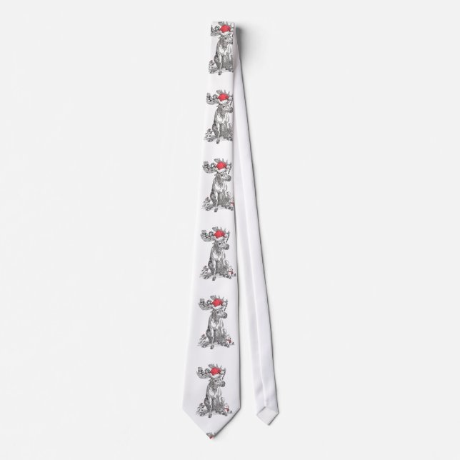 Corbata caprichosa de fauna de Alaska en Navidad (Anverso)