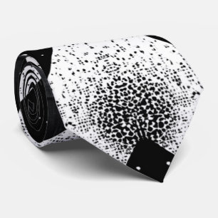 Corbata Captura De Ojos Con Estipple Monocromo Abstracto D