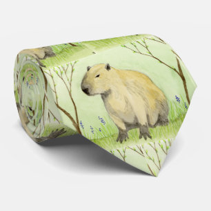 Corbata Capybara Neck Tie
