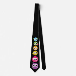 Corbata Caras de monstruo lindo | Halloween Tie