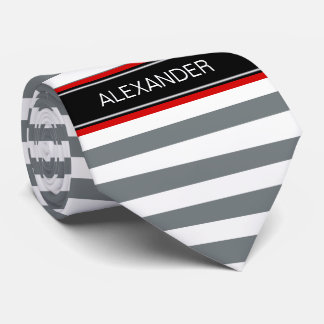 Corbata Carbón de carbón con horz de banda de perrito de c