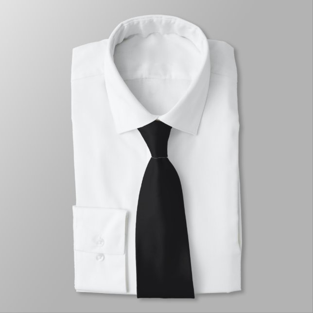 Corbata Carbón Negro (Atado)