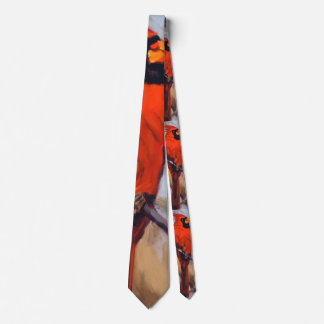 Corbata Cardenal Rojo Vibrante en Rojos, Negros, Naranjas