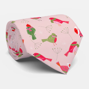 Corbata Cardenales de navidades con bufandas