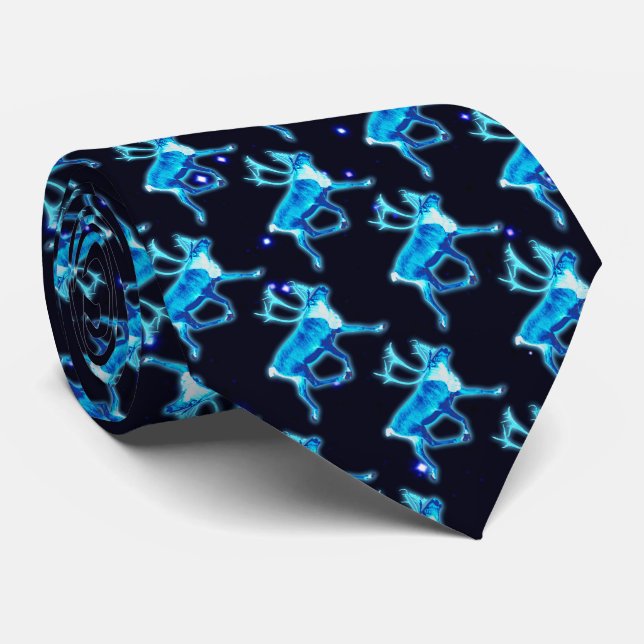 Corbata Caribú Azul (Enrollado)