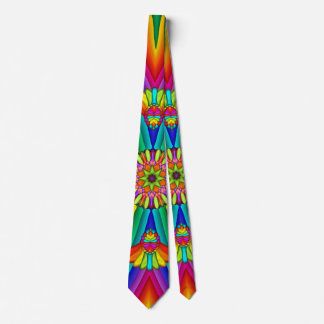 Corbata Carnaval de arcoiris colorido y creativo