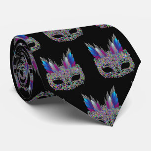 Corbata Carnaval de Mardi Gras Carnaval Máscara Cuello de 