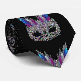 Corbata Carnaval de Mardi Gras Fúnela Máscara de cuello