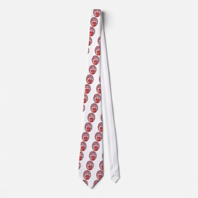 Corbata Carnicero que afila el cuchillo en carnicería (Anverso)