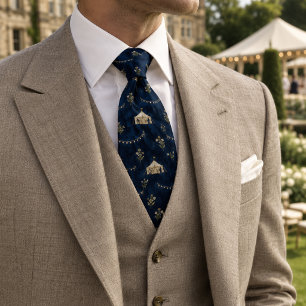 Corbata Carpa de Fiesta en el Jardín Old Money Luces de Ha