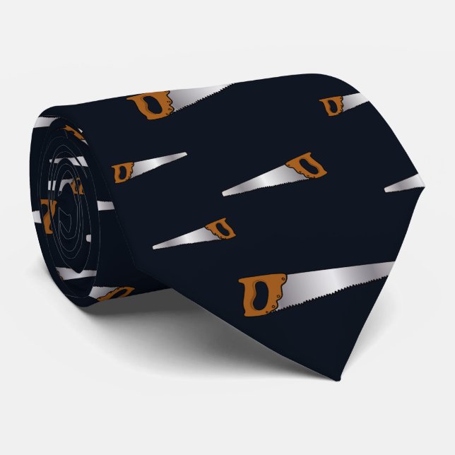 Corbata Carpintero Viejo Saw Fun Woodworker (Enrollado)