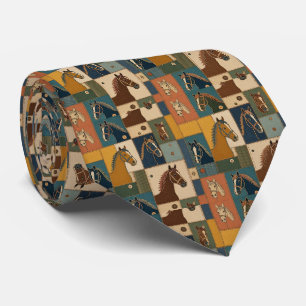 Corbata Carreras de Caballos Seda Falsa   Caballero del Ca