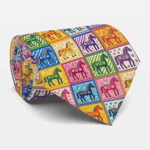 Corbata Carreras de Caballos Seda Falsa   Caballero del Ca