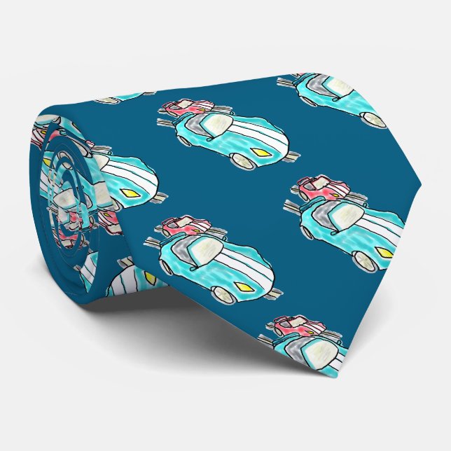 Corbata Carreras de Coches de Ranura (Enrollado)