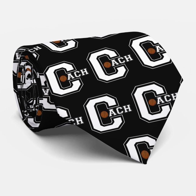 Corbata Carta C Entrenador de Baloncesto (Enrollado)