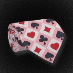 Corbata Cartas de Jugador Vintage Colores De Cuello<br><div class="desc">Un bonito cordón de cuello con una vintage de colores de cartas que incluyen el corazón,  espadas,  diamantes y trébol para un regalo a un amigo o esposo que ama juegos de cartas como póquer,  blackjack,  casino,  etc.</div>