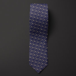 Corbata Casco de fútbol azul y oro