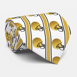 Corbata Casco de fútbol de oro con banda de oro/negro