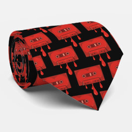 Corbata Cassette del corazón rojo