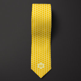 Corbata Casual de Honeycomb amarillo