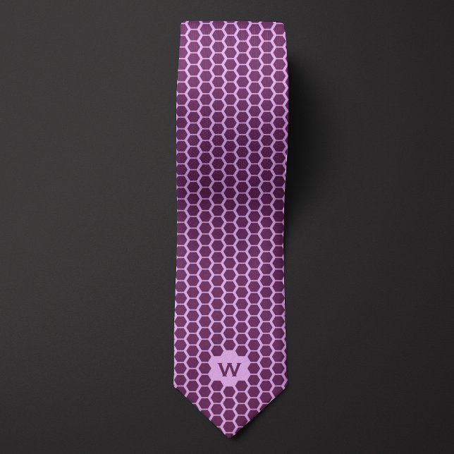 Corbata Casual de Honeycomb púrpura (Subido por el creador)