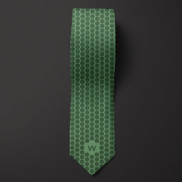 Corbata Casual de Honeycomb Verde
