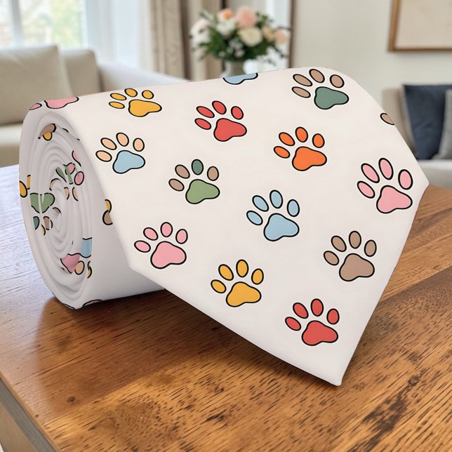 Corbata Cat Paw Retro Custom Tie (Subido por el creador)