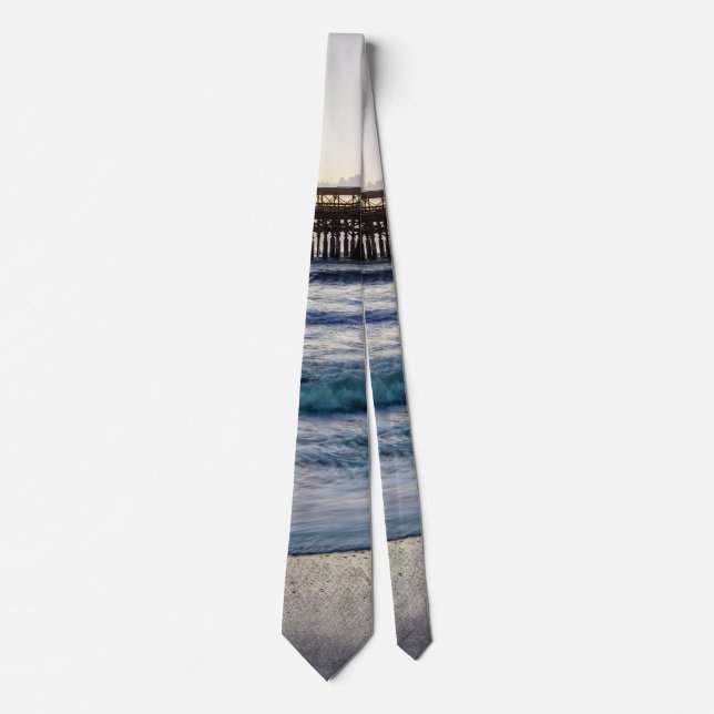 Corbata Cata de cuello de Año Nuevo Tranquilo (Anverso)