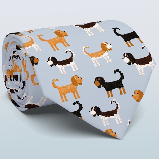 Corbata Cavalier King Charles Spaniel Dog (Cavalier King Charles Spaniel tie for dog lovers and veterinarians)