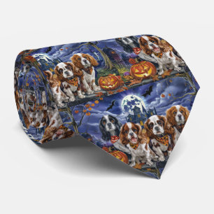 Corbata Cavalier King Charles Spaniel Halloween Spooky