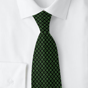 Corbata Cazador Verde Tiny Starburst