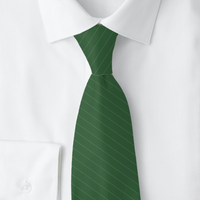 Corbata Cazadora Verde Pinstripe (Subido por el creador)