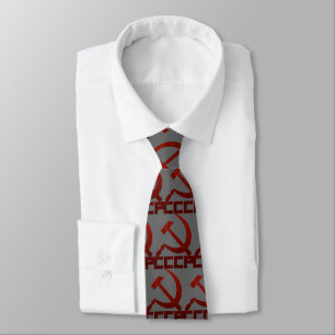 Corbata CCCP Hoja de hoz y martillo