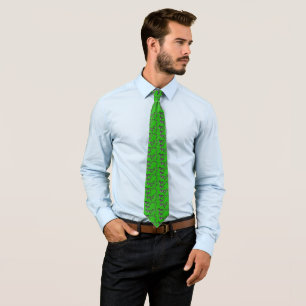 Corbata Cebra verde salvaje moderna