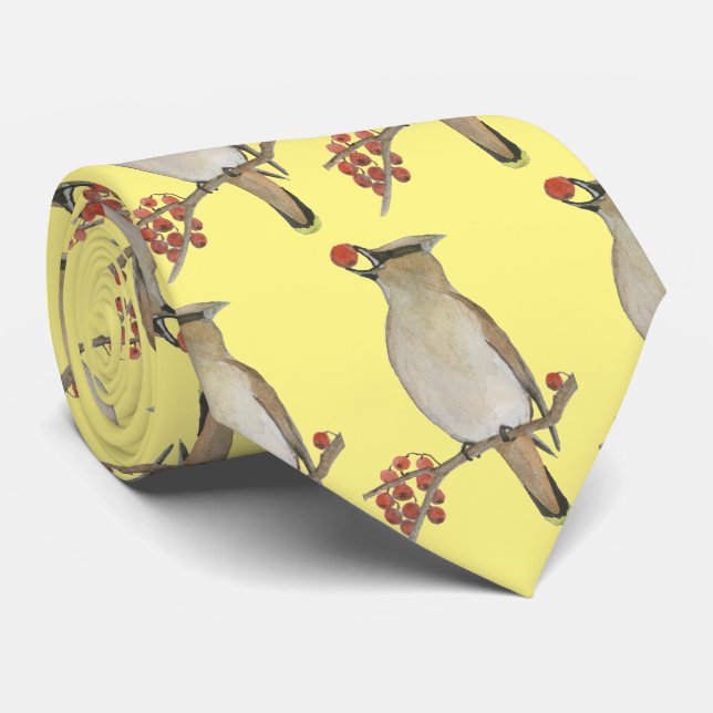Corbata Cedar Waxwing (Enrollado)