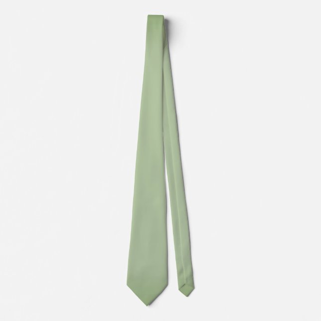Corbata Celadón verde de jade sólido  (Anverso)